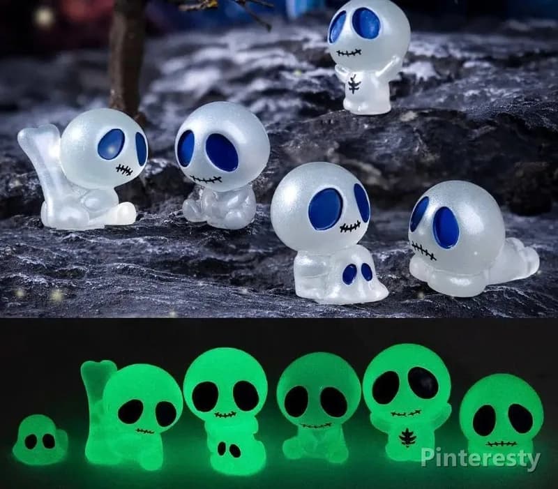 مجسمه شب‌تاب تزئینی روح کیوت | Cute Ghost Night Glow Figurine