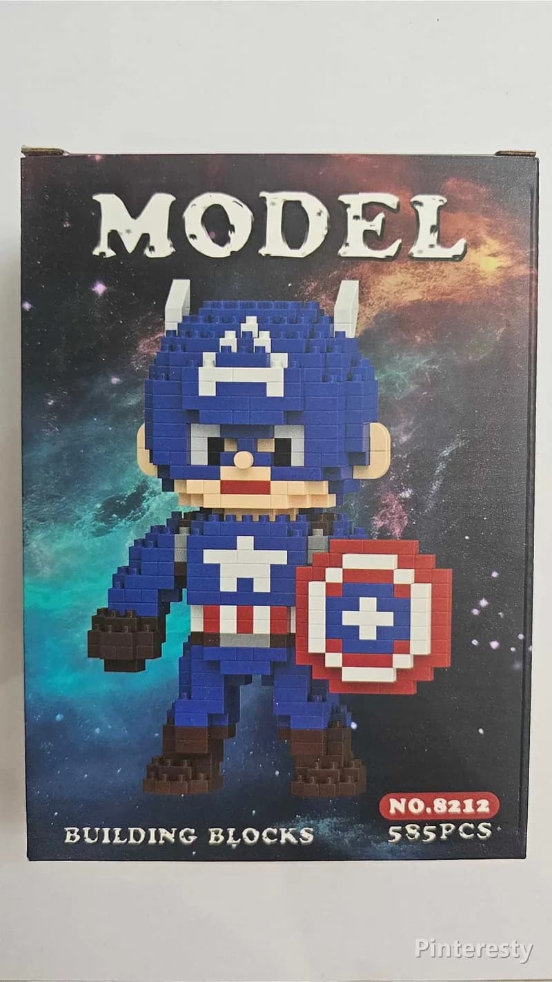 فیگور لگو مدل کاپیتان آمریکا (Captain America) – سایز متوسط