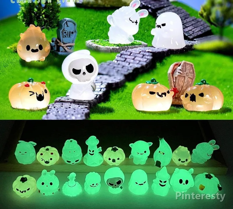مجسمههای شبتاب تزئینی هالووین کیوت | Cute Halloween Night Glow Figurines - تصویر اصلی محصول در فروشگاه پینترستی